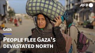 Gazans flee as dozens killed in Israeli strike on devastated north