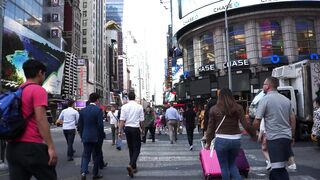 People in New York City Video Footage