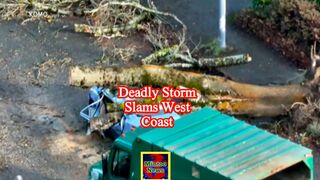 Bomb cyclone slams into West Coast