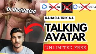 Cara Paling GRATIS Buat GAMBAR BICARA / Talking Avatar Pakai AI