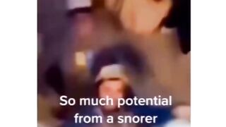 My friend sleeping and we enjoy thier snore ????????