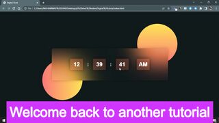 How to create digital clock by using HTML,CSS and JavaScript