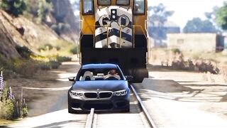 Train VS BMW Car Viral  ???????????? Gta5