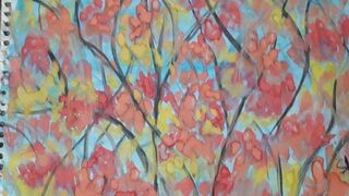 Water colour painting|tallow tree