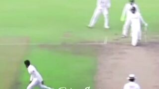 Babar Azam blowing Babar Azam getting his first wicket