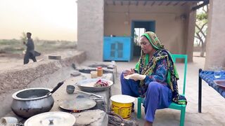 Ancient Desert Village Life  | Desert Village Food | Village Women Routine in Desert