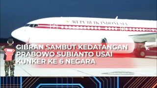 Gibran sambut kedatangan prabowo