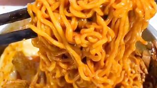 Asmr Mukbang | Eating Roast Duck Roll Turkey Noodles and Fried Chicken.