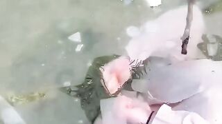 Swimming under ice