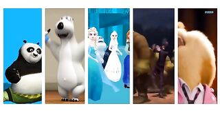 Dame Tu Cosita Dance Challenge _ 43 cartoon characters _ dance chain