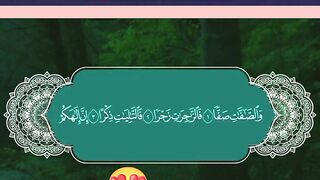 Beautiful Recitation Of Surah Al-Safat with Arabic Text  #viral_video #islamic_video #tilawah #foryoupage #fyp