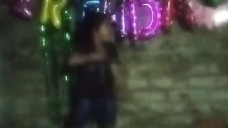 Little boy dance in home