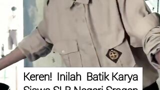 Batik karya siswa SLB