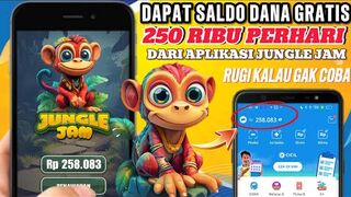 CARA DAPAT SALDO DANA GRATIS 250 RIBU DI APLIKASI JUNGLE JAM - APK PENGHASIL SALDO DANA TERCEPAT