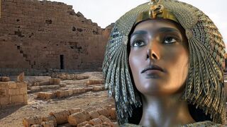 Coins with Cleopatra were found in Egypt on the site of an ancient temple