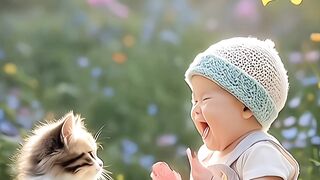vidoe viral 2025طفل لطيف يضحك ، قطعة...????