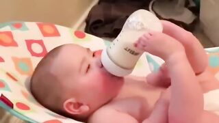 Cute baby skill