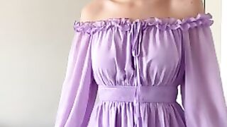 EXLURA Womens Boho Mini Dress Sheer
