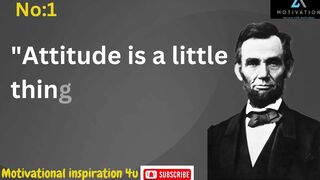Motivation Quotes||Success with Attitude||great quota about attitude
