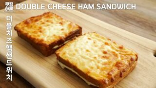 Crispy and Rich Flavor! Make French Toast Like This! Double Cheese Ham Sandwich! Toast!