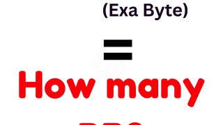 Q & A 1 EB -Petabyte