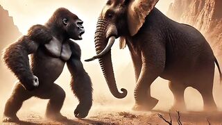 A combination of elephant and gorila