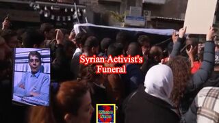 Hundreds gather in Damascus for Syrian activist's funeral