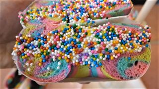 레인보우 갤럭시 크레페 _ galaxy crepe - thai street food.