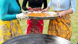 HOW TO CRISPY EGG WITH NOODLE RECIPE