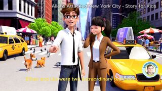 Aliens Attacked New York City - Story for Kids-English