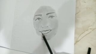 A4 size face sketch