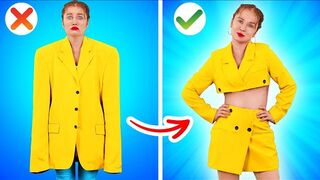 BRILLIANT HACKS TO BECOME POPULAR AT SCHOOL || Fashion Clothes Hacks by 123 GO!