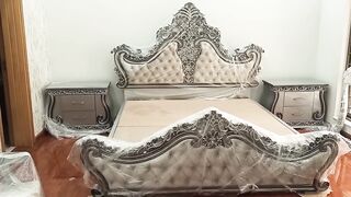 Bed set Deco Paint silver and black