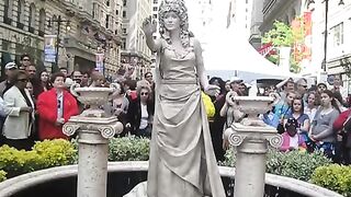 Bronze Living Statues breaking the rules