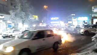 Raining in iran