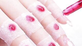 Cute girl face skin care