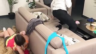 Husband cheating with maid of honor tried to escape!