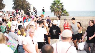 Dance Group Music Fitness Party Happy Dancing