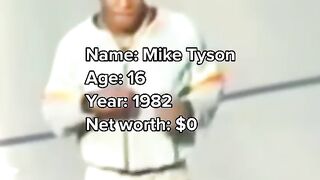 Mike Tyson before and after his career.