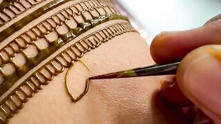 Bridal henna beautiful finishing