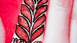Leaf mehndi designs