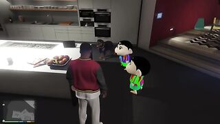 Shinchan And Franklin Visit The HORROR island in GTA 5