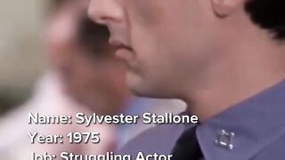 Sylvester Stallone before and after.