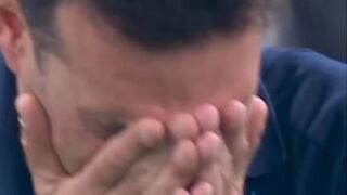 ARGENTINE MANAGER CANT HOLD HIR TEARS