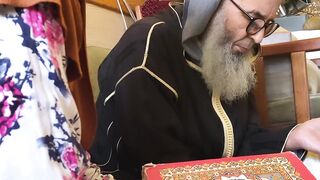 A girl learning the quran