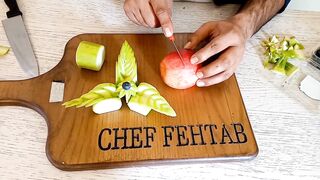 Apple garnish