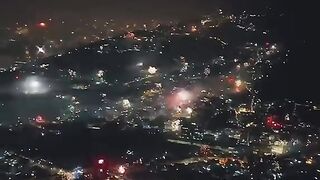 Two sides of world in new years.