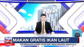 Warga berebut makan bergizi gratis