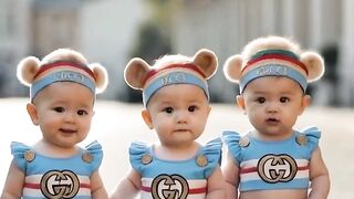 Gucci Babys mit ihren Tieren