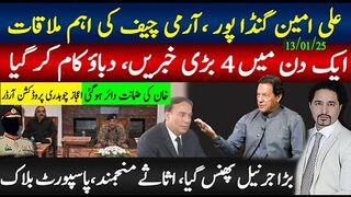 علی امین آرمی چیف ملاقات ؛ایک دن میں 4 بڑی خبریں؛ بڑا جرنیل پھنس گیا،